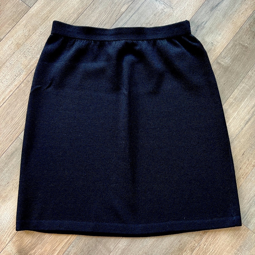 St. John black pencil skirt